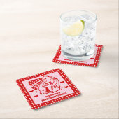 Queen of Hearts Bachelorette Party Kartonnen Onderzetters (Insitu)