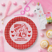 Queen of Hearts Bachelorette Party Papieren Bordje (Feest)