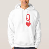 Queen of Hearts Basic Hooded Sweatshirt (Voorkant)