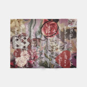 Queen of Hearts begint met een gedicht Fleece Deken (Voorkant (Horizontaal))