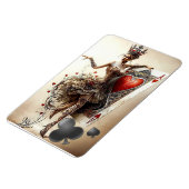 Queen of Hearts - Betoverd spelen Kaart magneet (Linkerzijde)