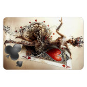 Queen of Hearts - Betoverd spelen Kaart magneet (Horizontaal)