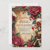 Queen of Hearts Birthday Party  Kaart (Voorkant)