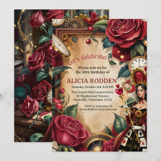 Queen of Hearts Birthday Party  Kaart