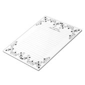 Queen of Hearts - Black Lined Notitieblok (Schuin)