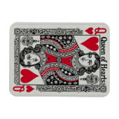 QUEEN OF HEARTS CARD MAGNEET (Horizontaal)