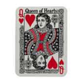 QUEEN OF HEARTS CARD MAGNEET (Verticaal)