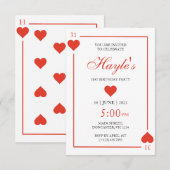 Queen of Hearts Casino Speelkaarten 31e verjaardag Kaart (Voorkant / Achterkant)