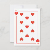 Queen of Hearts Casino Speelkaarten 48ste Verjaard Kaart (Achterkant)