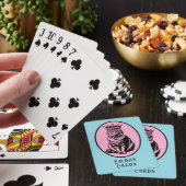 Queen of Hearts Cat Personalized Cards Pokerkaarten (Insitu)