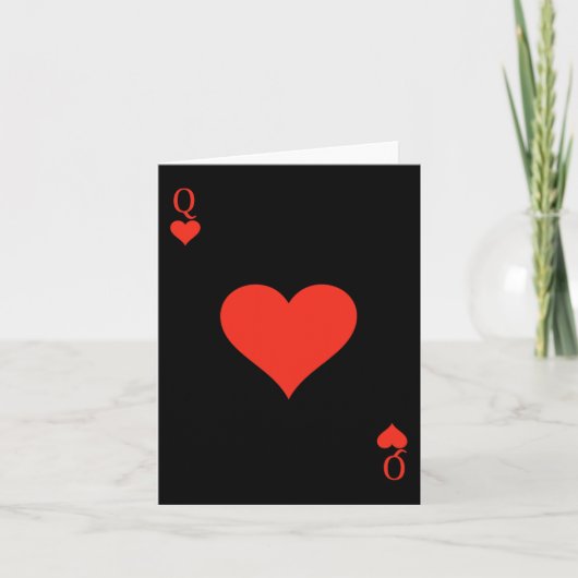 Queen of Hearts Costume Deck of Cards Spelen Kaart (Voorkant)