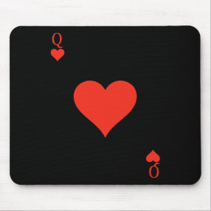 Queen of Hearts Costume Deck of Cards Spelen Kaart Muismat