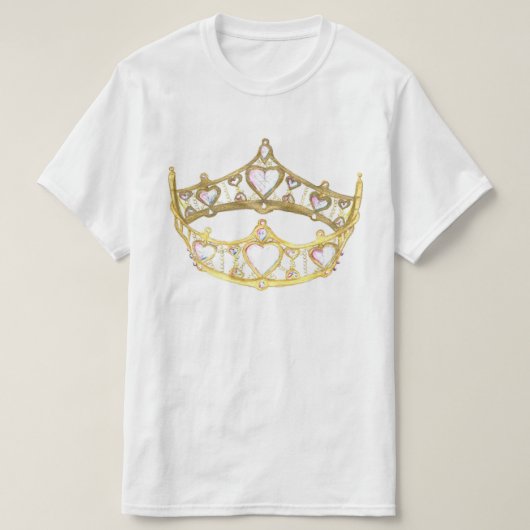 Queen of Hearts crown T-shirt (Design voorkant)