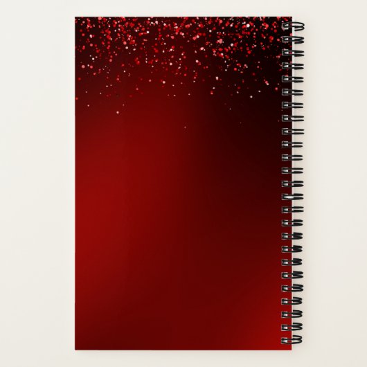 Queen of Hearts Custom Pageant Notebook Journal Notitieboek (Achterkant)