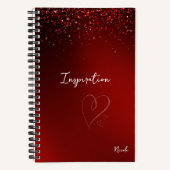 Queen of Hearts Custom Pageant Notebook Journal Notitieboek (Voorkant)