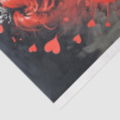 Queen of Hearts Decoupage Tissuepapier (Detail)