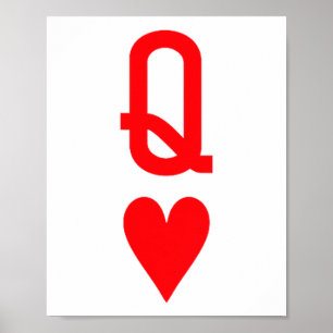 Queen Of Hearts En King Of Hearts Koppel Matchin Poster