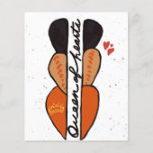 Queen of Hearts Flat Wenskaart (Voorkant)