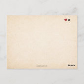 Queen of Hearts Gothic Tarot Postcard  Briefkaart (Achterkant)