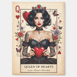 Queen of Hearts Gotische Tarot Koelkastmagneet  Magneet