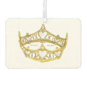Queen of Hearts gouden kroon tiara luchtverfrisser (Achterkant)