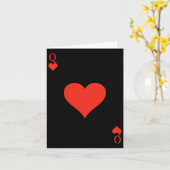 Queen of Hearts Kostuumdeck met kaarten die Kaart  (Gele Bloem)