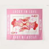 Queen of hearts Las Vegas Bachelorette Banner Wandkleed (Voorkant (horizontaal))
