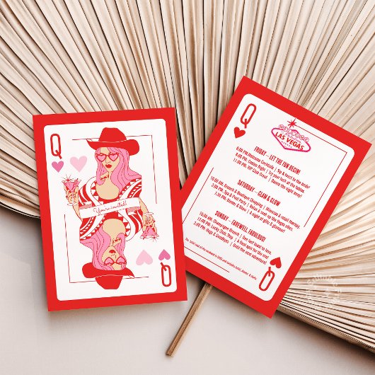 Queen of Hearts Las Vegas Bachelorette Routebeschr Kaart