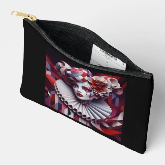 Queen of Hearts - Luxe cosmetische tas (Open)