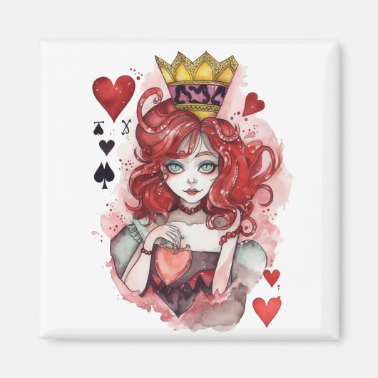 ❤️ Queen of Hearts ❤️ Magneet (Voorkant)