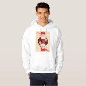 Queen of Hearts Mannen Hoodie (Voorkant volledig)