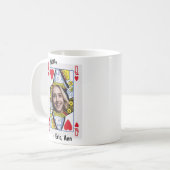 Queen of Hearts Mom Coffee Mug - Personalized Mug Koffiemok (Voorkant links)