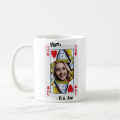 Queen of Hearts Mom Coffee Mug - Personalized Mug Koffiemok (Links)
