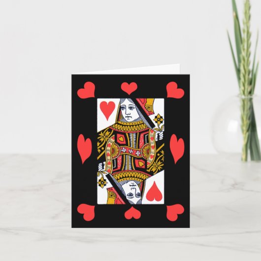 Queen of Hearts Notecard Kaart (Voorkant)