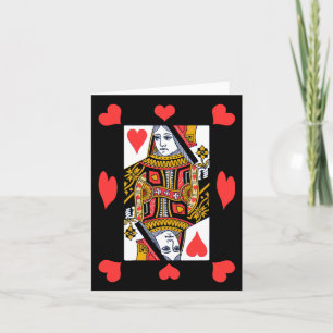 Queen of Hearts Notecard Kaart