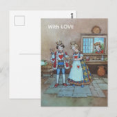 Queen of Hearts Nursery rhyme Briefkaart (Voorkant / Achterkant)