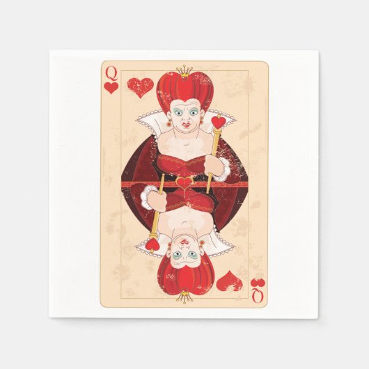 Queen of Hearts Papieren servetten (Voorkant)