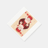 Queen of Hearts Papieren servetten (Hoek)