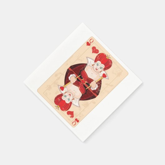 Queen of Hearts Papieren servetten (Hoek)