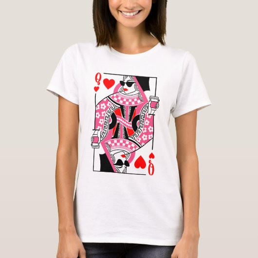 Queen of hearts Playera T-shirt (Voorkant)