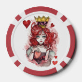 ❤️ Queen of Hearts ❤️ Poker Chips (Achterkant)