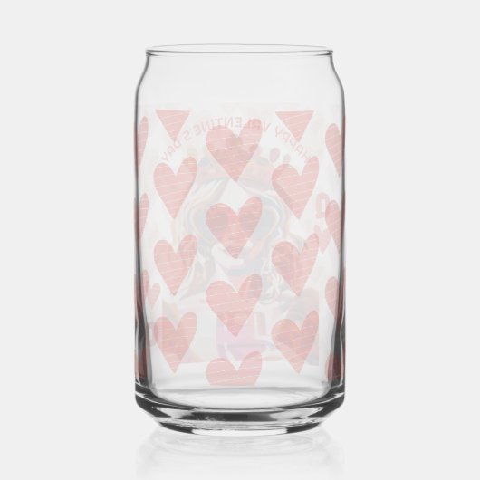 Queen of Hearts Pop Art  Blikvorm Glas (Voorkant)