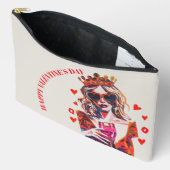 Queen of Hearts Pop Art Spiral  Etui (Open)