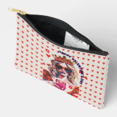 Queen of Hearts Pop Art Spiral  Etui (Open)