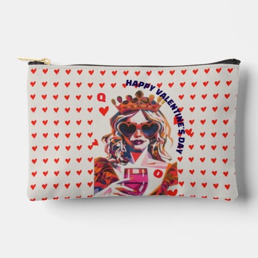 Queen of Hearts Pop Art Spiral  Etui (Voorkant)