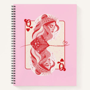 Queen of Hearts: Red Preppy Art Notitieboek