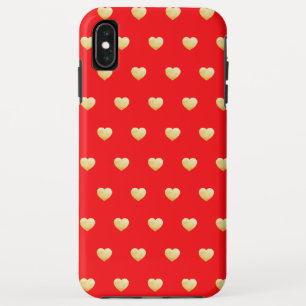 Queen of Hearts Rode Gouden Patroon Case-Mate iPhone Case