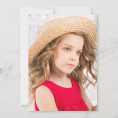 Queen of Hearts Rozen Verjaardagsfeest Foto Kaart (Achterkant)