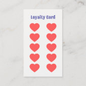 Queen of Hearts Schattige Hair Stylist Beauty Salo Klantenkaartje (Achterkant)