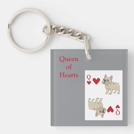Queen of Hearts Sleutelhanger (voorkant)